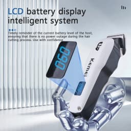 Kemei KM-232 Electric Hair Clipper with Led Display Screen Hair Cutting Machine for Men Hair Trimmer Professional Hair Cutter