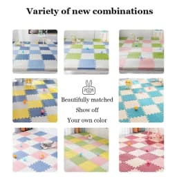 8Pcs Thickening Mat for Kids Children Foam Floor Children's Stitching Crawling Climbing Home Bedroom Living Room Tatami Play Mat