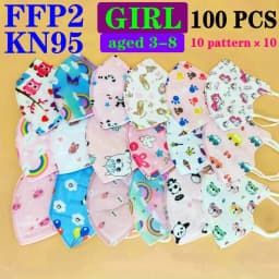 FFP2 CE Mask KN95 Child Childrren 5 Layer Face Mask Kid 3-8 8-15 Years Old Cartoons Masque Filter Respirator Mascarilla