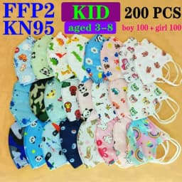 FFP2 CE Mask KN95 Child Childrren 5 Layer Face Mask Kid 3-8 8-15 Years Old Cartoons Masque Filter Respirator Mascarilla