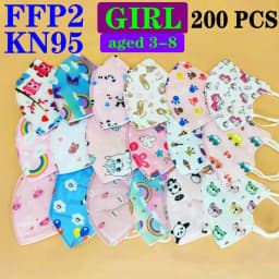 FFP2 CE Mask KN95 Child Childrren 5 Layer Face Mask Kid 3-8 8-15 Years Old Cartoons Masque Filter Respirator Mascarilla
