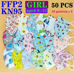 FFP2 CE Mask KN95 Child Childrren 5 Layer Face Mask Kid 3-8 8-15 Years Old Cartoons Masque Filter Respirator Mascarilla