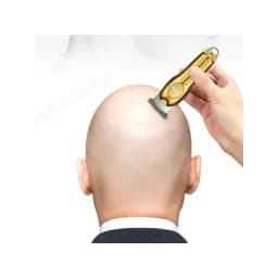 Wholesale Electric Gold Silver Color Hair Trimmer Kemei KM-679 USB Charging Mini LCD Light Carving Scissors Hair Clipper