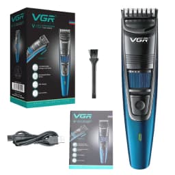 Original VGR Adjustable Beard Hair Trimmer For Men Cordless Stubble Hair Clipper Electric Lithium Haircut Machine Rechargeable