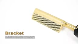 Hot Selling 2-In-1 Straight Hair Comb Portable Fast Heating Copper Straight Hair Comb Salon Professional Styling Tool