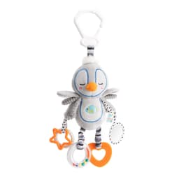 Baby Hanging Rattle Toys Plush Soft Animal Stuffed Handbells Educational Infant Development Handle Toys for Stroller Crib