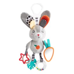 Baby Hanging Rattle Toys Plush Soft Animal Stuffed Handbells Educational Infant Development Handle Toys for Stroller Crib