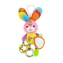 Baby Hanging Rattle Toys Plush Soft Animal Stuffed Handbells Educational Infant Development Handle Toys for Stroller Crib