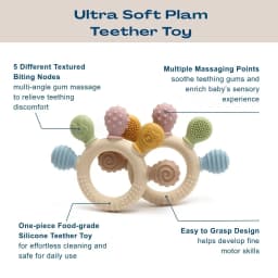erduo Silicone Baby teether anxiety teething toys 0 12 months chew beads sensory gum relief soother