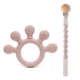 erduo Silicone Baby teether anxiety teething toys 0 12 months chew beads sensory gum relief soother