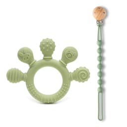 erduo Silicone Baby teether anxiety teething toys 0 12 months chew beads sensory gum relief soother