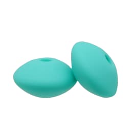 Cute-Idea 20Pcs Silicone Lentil Beads 12MM Baby Abacus Teething Beads BPA Free Newborn Baby Rodent Pacifier Chain Toy Baby goods