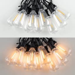 GANRILAND ST38 Garland String Light US EU Plug 220V Outdoor Shatterproof Connectable Plastic Bulb Fairy Light Chian Patio Decor
