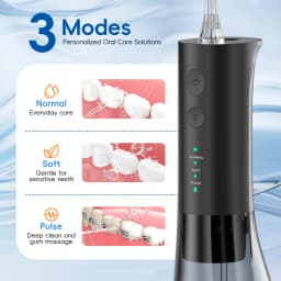 F29 Portable Oral Water Flosser USB Rechargeable Oral Water Jet Waterproof Pick Flosser 300ML Water Tank