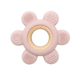 Color Kids 1PC Silicone Teether Toy newborn Rudder Shape Wooden Teether Ring Baby Toys BPA Free Molar Stick Baby Accessories