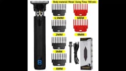 Hair Clipper Light Head Electric Hair Clipper Electric Hair Clipper Oil Head Hair Clipper Carving Mark Razor Factory LCD