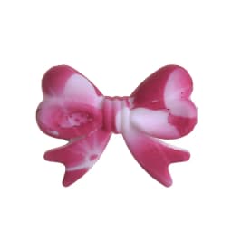 5Pcs Leopard Print Bows Silicone Beads 22x28mm Baby Teething Teether Beads DIY Baby Pacifier Chain Bracelet Care Chew Toys Gifts