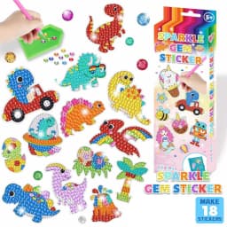 Good Quality GEM 5D Diamond Painting Stickers Kit Kids Handmade With DIY Painting Tools Cute Art Crafts Toys for Children Gifts