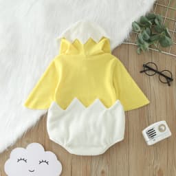 Umorden Little Chicken from Shell Newborn Hatching Chick Costume for Baby Girls Boys 6-12M 12-24M Hoodie Romper Easter Clothes