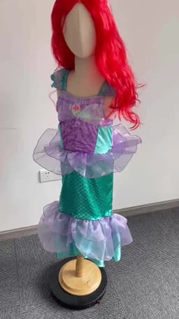Halloween Little Mermaid Ariel Princess Costume Kids Dress For Girls Cosplay Children Carnival Birthday Party Mermaid Dress