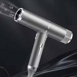 Low Noise Cold and Hot Negative Ion Hair Dryer Intelligent Temperature Adjustable Quick Drying Leafless Hair Dryer