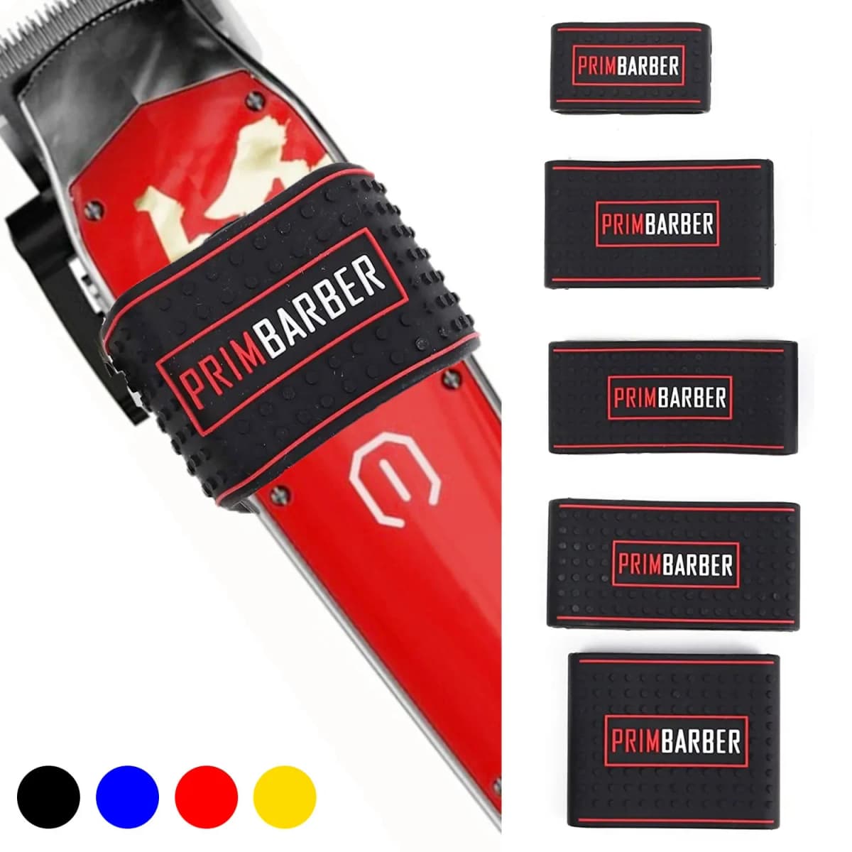 5Pcs/set Non Slip Barber Clipper Grip Bands Sleeve Hair Clipper Holder Cover for Professional Hair Trimmer for Men Madeshow