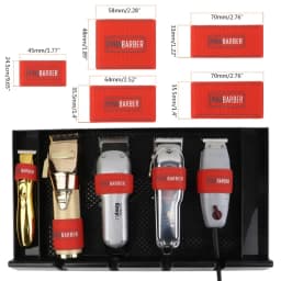 5Pcs/set Non Slip Barber Clipper Grip Bands Sleeve Hair Clipper Holder Cover for Professional Hair Trimmer for Men Madeshow