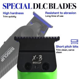 BRDCLIP BRD9615 9000PRM Professional Men's Hair Trimmer Barber Finish Electric Clipper DLC Blue Blade Hair Cutting Machine