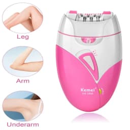 Kemei 189A Women Painless Epilator Rechargeable Body Hair Removal Machine Electric Shaving Private Part Bikini Armpit Depilation