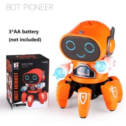 Dance Lighting Intelligent Six-claw Robot Light Music Children's toys Singing Electric Education Toy Boy Electric Birthday gift