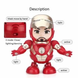 Dance Lighting Intelligent Six-claw Robot Light Music Children's toys Singing Electric Education Toy Boy Electric Birthday gift