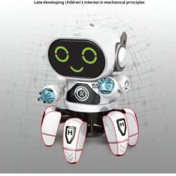 Dance Lighting Intelligent Six-claw Robot Light Music Children's toys Singing Electric Education Toy Boy Electric Birthday gift