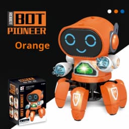 Dance Lighting Intelligent Six-claw Robot Light Music Children's toys Singing Electric Education Toy Boy Electric Birthday gift