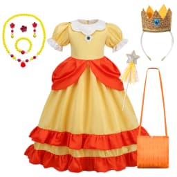 Halloween Girl Daisy Princess Dress Children Cartoon Movie Role Playing Costume Kids Birthday Party Elegant Gown Luxury Frock