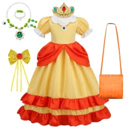 Halloween Girl Daisy Princess Dress Children Cartoon Movie Role Playing Costume Kids Birthday Party Elegant Gown Luxury Frock