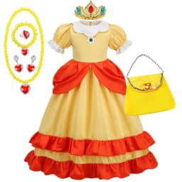 Halloween Girl Daisy Princess Dress Children Cartoon Movie Role Playing Costume Kids Birthday Party Elegant Gown Luxury Frock
