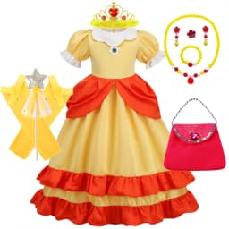 Halloween Girl Daisy Princess Dress Children Cartoon Movie Role Playing Costume Kids Birthday Party Elegant Gown Luxury Frock