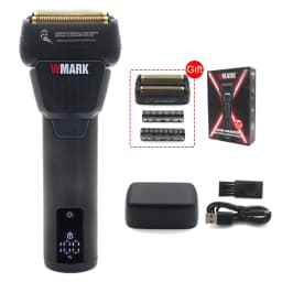 WMARK NG-7982 Professional Groomer 9000RPM Double Foil Shaver with LED Display Oil Head - Hair Clipper Beard Trimmer