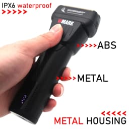 WMARK NG-7982 Professional Groomer 9000RPM Double Foil Shaver with LED Display Oil Head - Hair Clipper Beard Trimmer