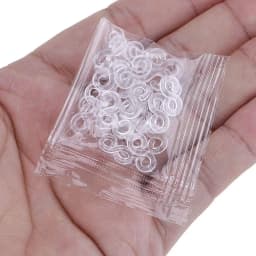300Pcs S Clips Rubber Band Clips Plastic Connectors Refills Bracelet Loom Clips for Loom Bracelets Rubber Bands Refill Kit