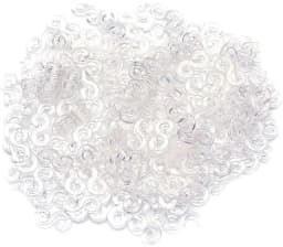 300Pcs S Clips Rubber Band Clips Plastic Connectors Refills Bracelet Loom Clips for Loom Bracelets Rubber Bands Refill Kit