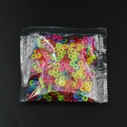 300Pcs S Clips Rubber Band Clips Plastic Connectors Refills Bracelet Loom Clips for Loom Bracelets Rubber Bands Refill Kit