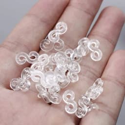 300Pcs S Clips Rubber Band Clips Plastic Connectors Refills Bracelet Loom Clips for Loom Bracelets Rubber Bands Refill Kit