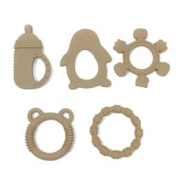 Teether Toys Baby Food Grade Silicone Teething Stick Children Mouth Muscle Trainer
