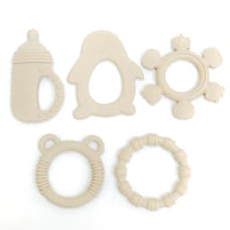 Teether Toys Baby Food Grade Silicone Teething Stick Children Mouth Muscle Trainer