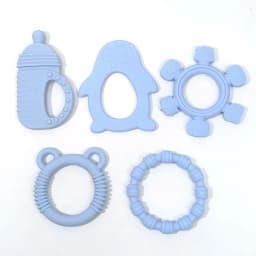 Teether Toys Baby Food Grade Silicone Teething Stick Children Mouth Muscle Trainer