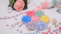 50pcs/lot 12mm Silicone lentil Beads Silicone BPA Free DIY Charms Newborn Nursing Accessory Teething Necklace Teething Toy
