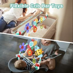 Baby Stroller Arch Toys Bouncer Toy Pram Activity Arch Toys Fine Motor Skills Toys Sensory Development Baby Car S