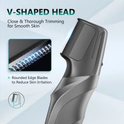 Kensen S6 Electric Hair Trimmer for Men Body Groomer Clipper IPX5 Waterproof Portable Groin Pubic Hair Trimmer Razor For Barber