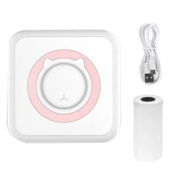 Mini Thermal Label Printer Smart Pocket Portable Photo Printer For Phone Wireless Bluetooth Adhesive Miniprint W/ Printing Paper